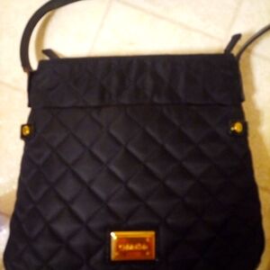 Calvin Klein Black Quilted Crossbody Bag